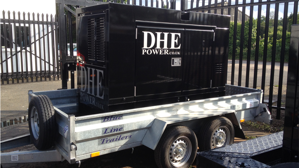 Gloucestershire Stage Hire 60KVA Ultra Silent Road Towable Diesel Generator
